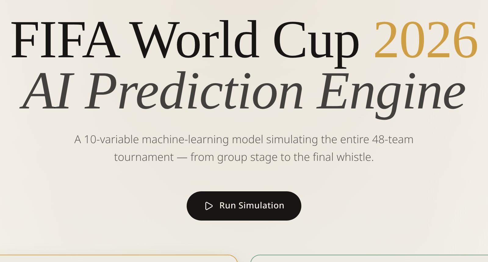 Screenshot of World Cup Champions Engine